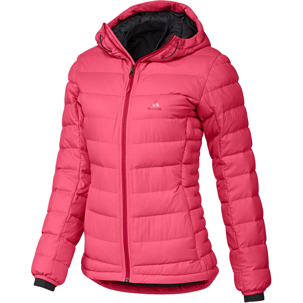 adidas pink puffer coat