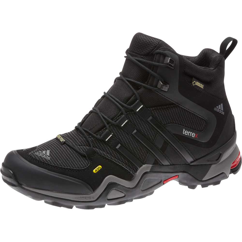 Adidas Men's TERREX FAST X MID GTX Boot, Carbon/Black/Light Scarlet - #  g97920